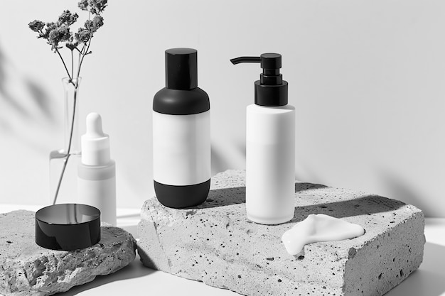 Free photo monochrome beauty product for skincare