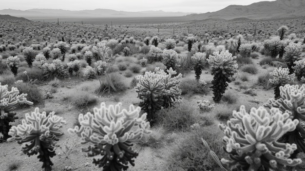 Free photo monochrome  desert cacti