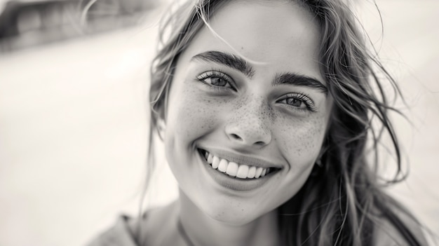 Monochrome portrait of woman showing vulnerability and self-acceptance