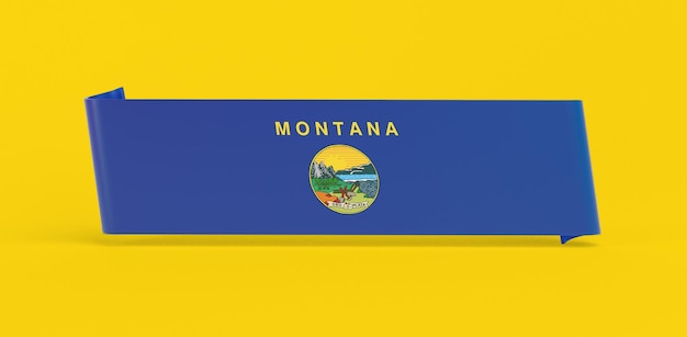 Free photo montana flag banner