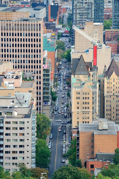 Free photo montreal street view