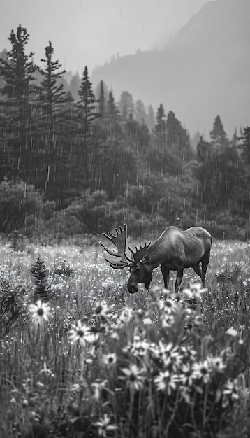 Free photo moose in the wild