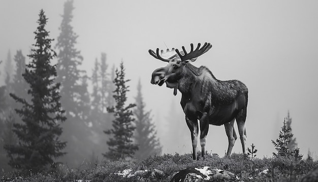 Free photo moose in the wild