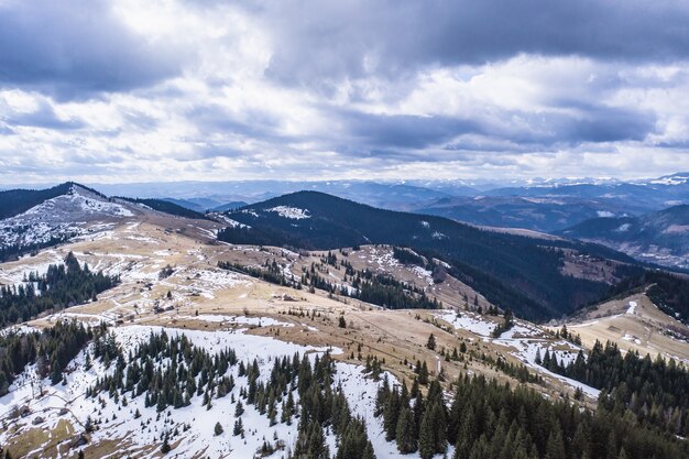 Morning in the mountains. Carpathian, Ukraine, Europe Beauty world