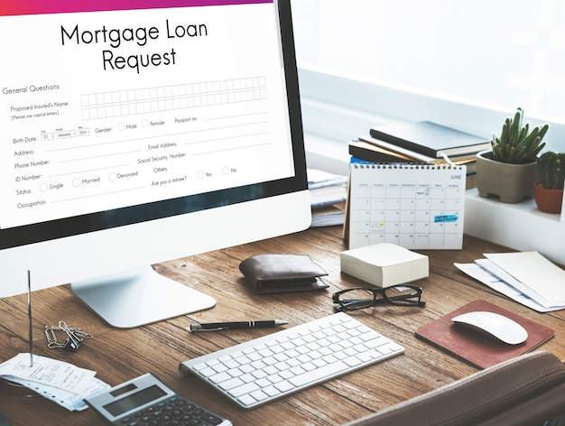 Free photo mortgage loan pawn pledge refinance insure concept