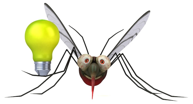 Free photo mosquito 3d illustration