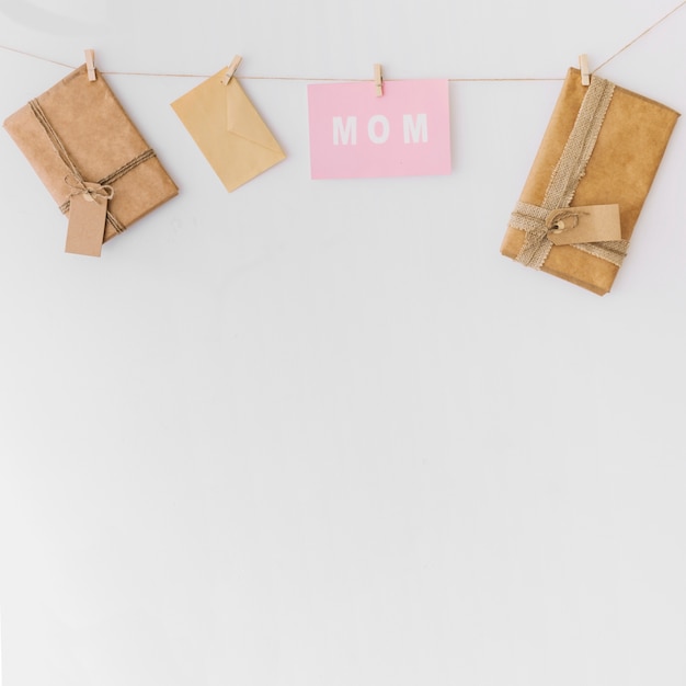 Free photo mother day concept with presents