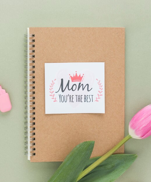 Mother's day card close up