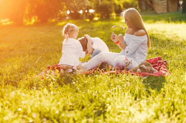 mother with children