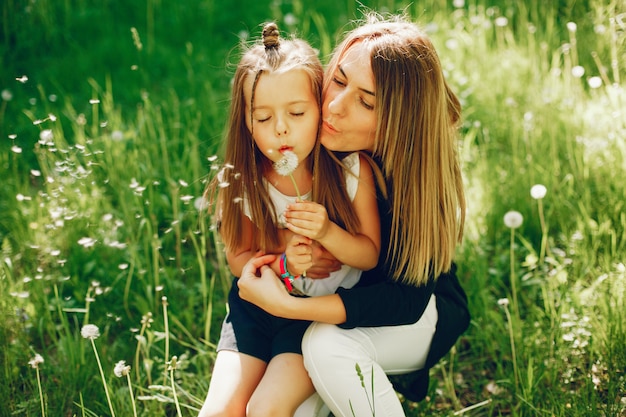 mother with daughter