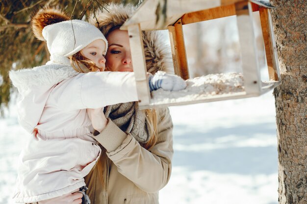 mother with daughter