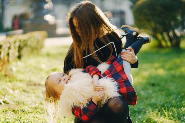 mother with daughter