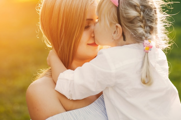 Free photo mother with daughter