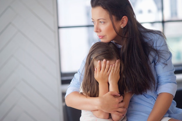 Mother with daughter