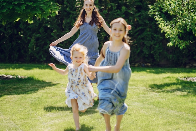 Free photo mother with daughters