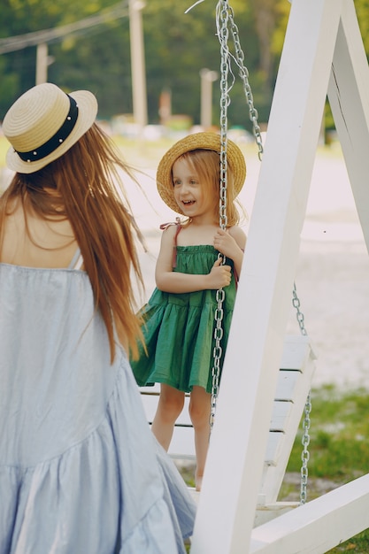 Free photo mother with daughters