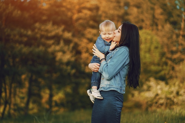 Free photo mother with son