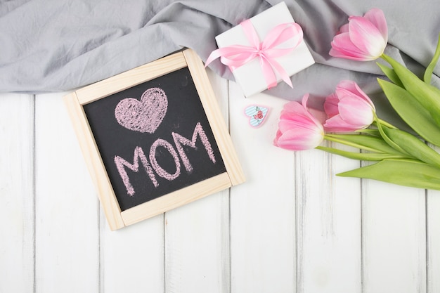 Free Photo mothers day background with slate