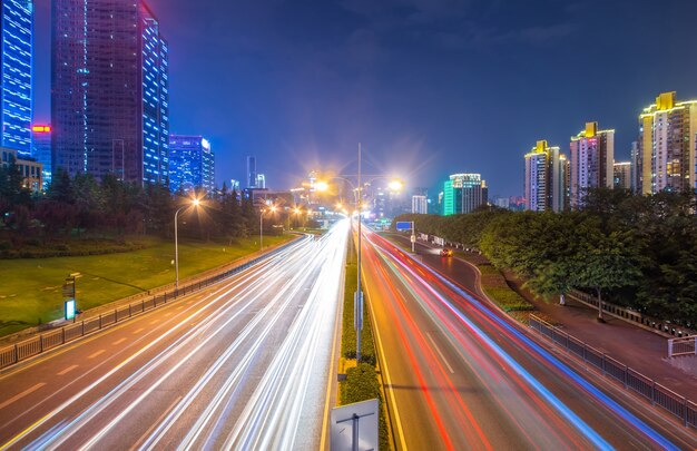 Motion speed effect with City Night