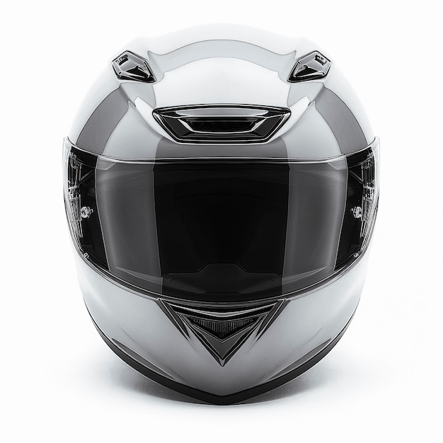 Motorcycle helmet in studio