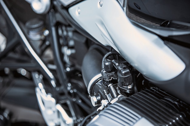 Free photo motorcycle luxury items close-up: motorcycle parts