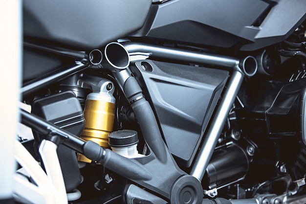 Free photo motorcycle luxury items close-up: motorcycle parts