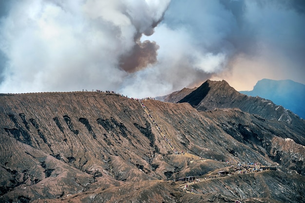 Mount Bromo volcano in Bromo Tengger Semeru National Park, East Java, Indonesia