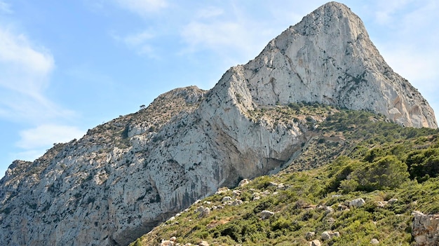 Free Photo mountain in calpe spain costa blanca