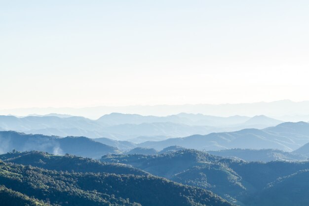 Mountain landscape and skyline