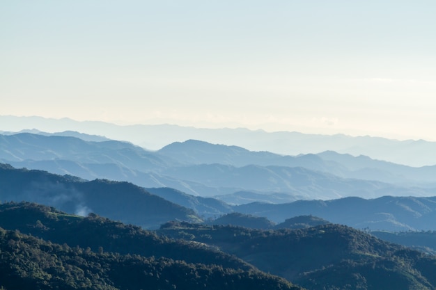 Mountain landscape and skyline