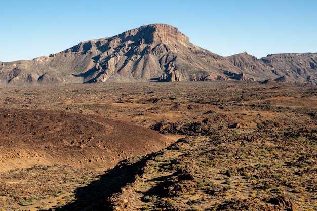 Mountain landscape with clear sky