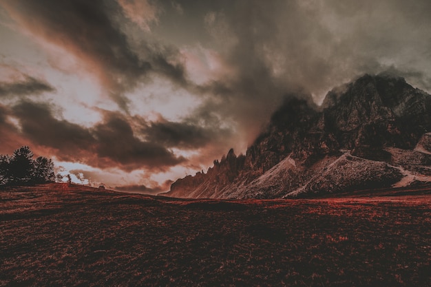 Mountain Landscape With Clouds