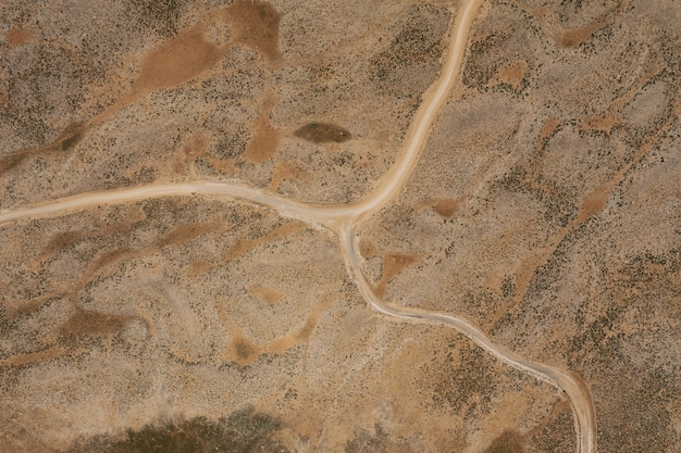 Free photo mountain path road on panoramic landscape