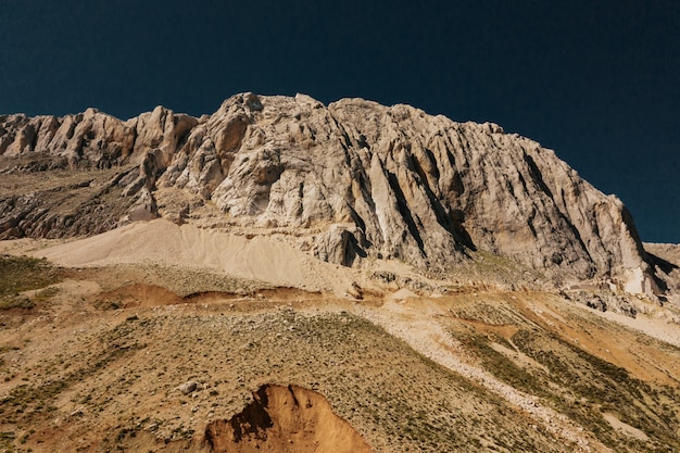 Mountain path road panoramic landscape