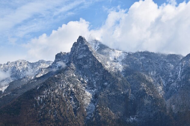 Mountain with clouds