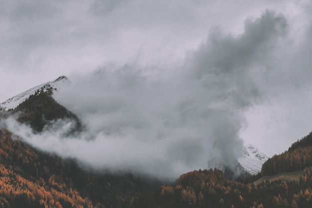 Mountain With Fog