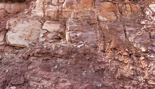 Mountain with rocks