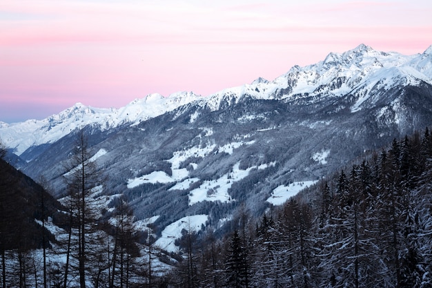 Mountains Covered by Snow