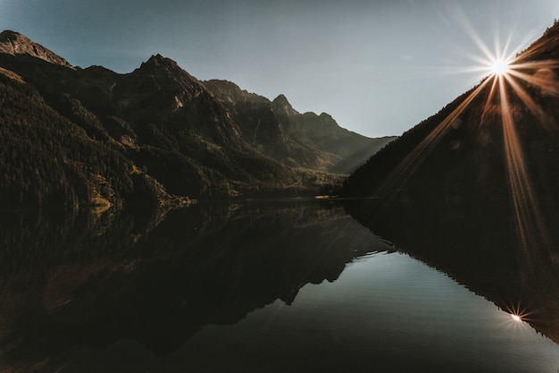 Mountains Under Gray Sky