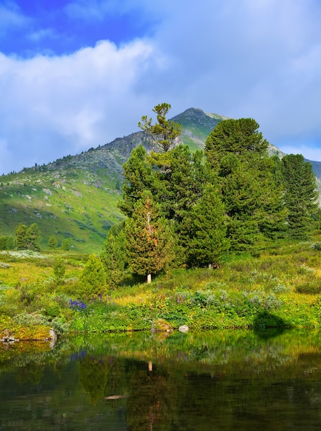 mountains lake.   Altai, Suberia