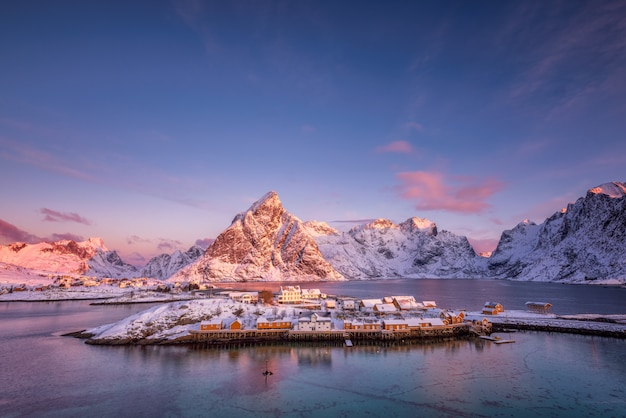 Mountains landscape in winter