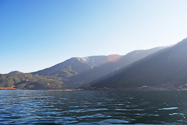 Mountains with a lake at your feet