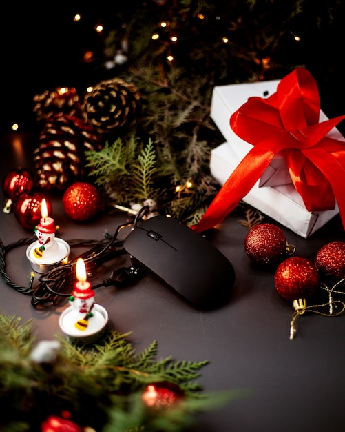 Mouse for pc and new year toys