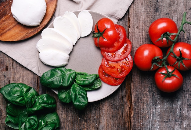 Mozzarella on the table