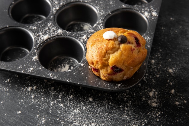 Free Photo muffin in a mold