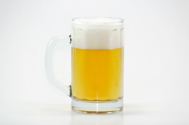 Free photo mug of beer with foam