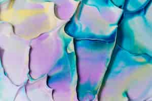 Free photo multicolored artistic design texture on foam surface