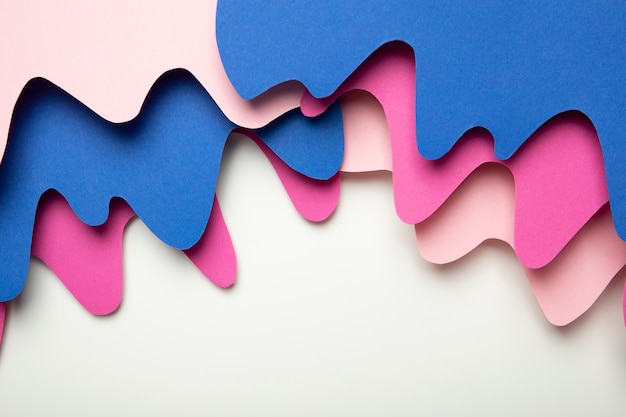 Free Photo multicolored psychedelic paper shapes