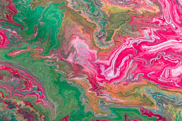 Multicolour colourful background in acrylic pouring