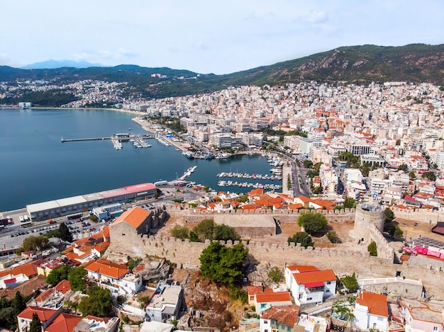 Multiple buildings on the Aegean sea cost with port in Kavala, Greece